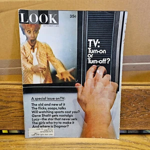 Look Magazine: TV Special Issue Turn-on off?/Lucille Ball September 7 1971 - Picture 1 of 5