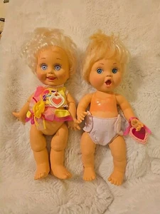 Vintage Galoob Baby Gesicht Puppe #8, #23 So Delightful Dee Dee Lavendel & blaue Augen - Bild 1 von 23