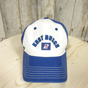 Penske Kurt Busch Hat Cap YOUTH Strapback Nascar 2 Racing Blue White