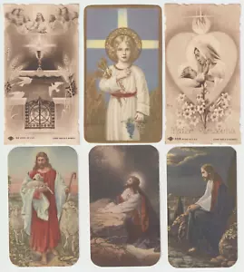 1930-40s Lot Holy Devotional Prayer Card Jesus Mary Joseph Religious Basevi USA - Picture 1 of 2