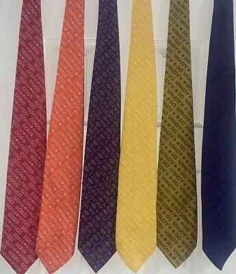 Vintage College Football Ties, Georgia, LSU,  Vanderbilt, Ole Miss, Georgia Tech - Image 1 of 4