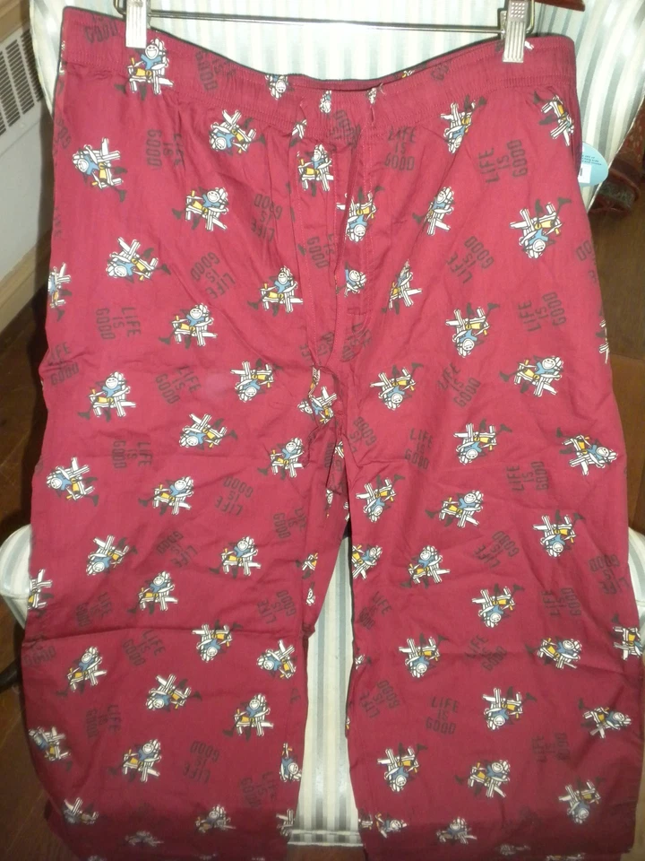 LIFE IS GOOD PANTALÓN DE DORMIR DE ALGODÓN PARA HOMBRE "ADIRONDACK JAKE" (XXL) GRAN REGALO DE NAVIDAD Foto 1 de 1