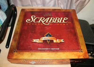 SCRABBLE 50th Anniversary Collector's Rotating Board Game Vintage 1998 Edition - Image 1 of 4