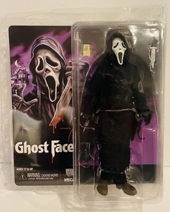 NIP NECA Scream Ghostface 8" Horror Figure REEL TOYS with Cloth Robe Clamshell - Picture 1 of 7