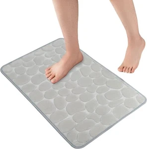 Super Water Absorbent Soft Memory Foam Bath Mat Non-Slip Bathroom Shower Rug - Picture 1 of 4