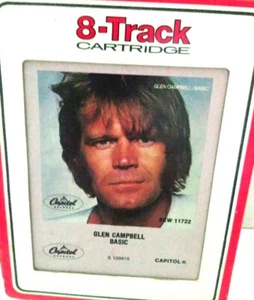 GLEN CAMPBELL 8 TRACK TAPE Basic Capitol Records - Picture 1 of 3