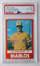 1980 TCMA Minor League #17 TOM BRUNANSKY El Paso Diablos PSA 6 EX-MT