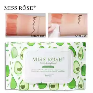 Disposable 80 Pieces Avocado Gently Off Remover Cleansing Skin Care Makeup Wipes - Picture 1 of 10