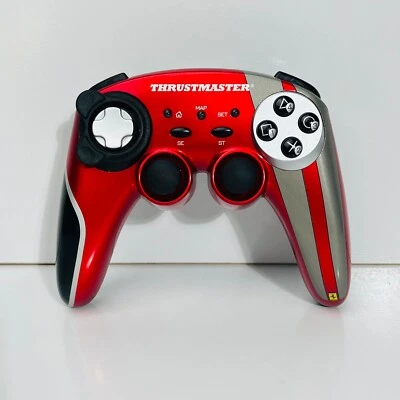 Thrustmaster Ferrari Scuderia 430 Wireless Gamepad PC PS3 Red Untested No Dongle - Image 1 of 4