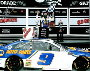 AUTOGRAPHED 2020 Chase Elliott #9 NAPA Racing DAYTONA ROAD COURSE WIN (Victory L - Picture 1 of 1