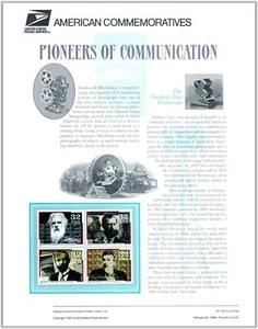 1996 Communication Pioneers CP485 USPS 482 commemorative panel MNH 3064a blk - Picture 1 of 1