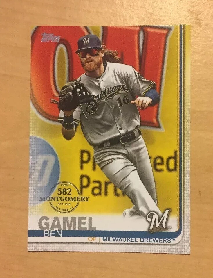 2019 Topps 582 Montgomery Milwaukee Brewers Ben  Gamel #506 SP - Image 1 of 1