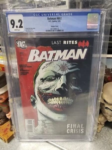 Batman #682 Signed Tony Daniel Joker Variant Cover Last Rites SS CGC 9.2 - Picture 1 of 1