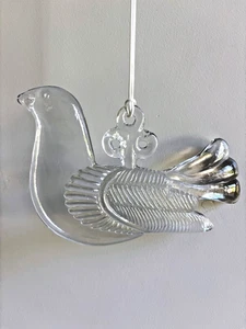 Kosta Boda Dove Bird Art Glass Suncatcher Ornament Vtg Sweden 1970s B. Vallien - Picture 1 of 2