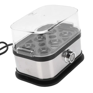 Portable Stainless Steel Egg Cooker 6 Eggs 200W Auto Shut-Off EU 220V - Picture 1 of 22