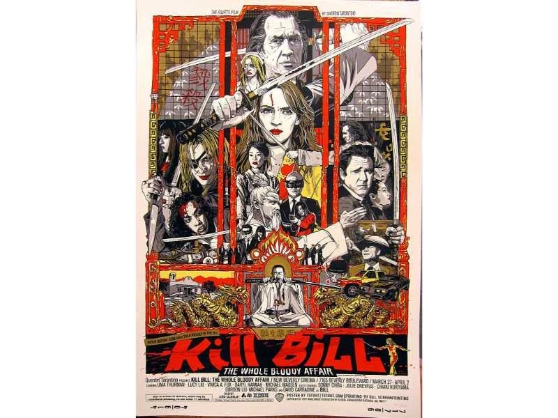 Pôster impresso filme TV Kill Bill The All Bloody Affair - Imagem 1 de 1