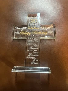 90th Birthday Religious Gifts for Women, Men, Friends, Grandma & Mom - Glass - Afbeelding 1 van 1