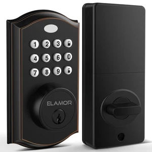 Keyless Entry Door Lock - Electronic Deadbolt Lock with Keypads, Auto Lock, 5... - Picture 1 of 8