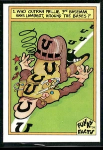 1976 Funky Sales Corp Funky Facts Baseball #27 On the Basepaths - Picture 1 of 2