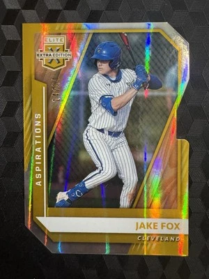 2021 Panini Elite Extra Edition Aspirations Gold Die-Cut 14/24 Jake Fox #95 SP - Image 1 of 2
