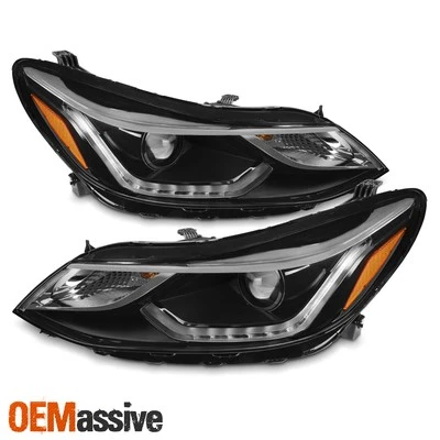 For 2016 2017 2018 Chevy Cruze [LED DRL Running] Projector Black Headlight Pair - Image 1 of 4