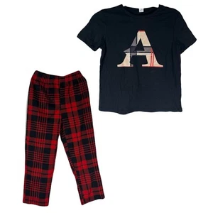 set girl size 4t Pant And T-shirt Multicolour Black & Red - Picture 1 of 12