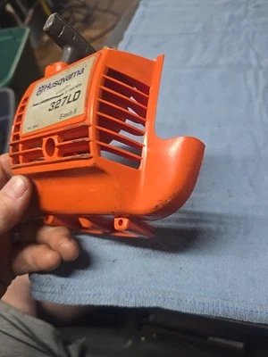 Husqvarna 327LD trimmer USED OEM Recoil housing assy # 503852807 - Image 1 of 4