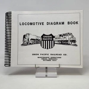 Locomotive Diagram Book Union Pacific Railroad October 1994 Spiralbound Rare - Picture 1 of 14