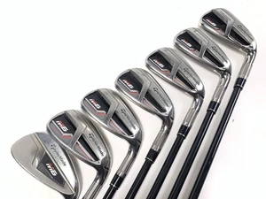 TaylorMade M6 Iron Set 5-PW+AW Fujikura Atmos 6R Regular Graphite Mens RH - Picture 1 of 11