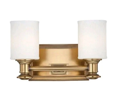 Minka Lavery 5172-249 Harbour Point Bath Vanity Light Liberty Gold Opal Glass - Image 1 of 4