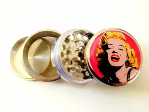 Trituradora de hierbas para especias de cocina trituradora de metal 4 piezas Sexy Marilyn Monroe GM5 - Imagen 1 de 4