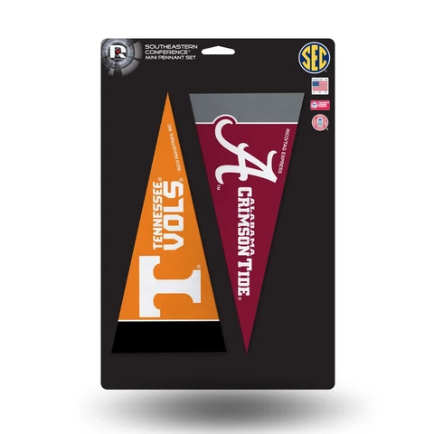 SEC SOUTHEASTERN CONFERENCE MINI PENNANT SET  OFFICIAL NCAA 10" 15 PC UNIVERSITY Cover