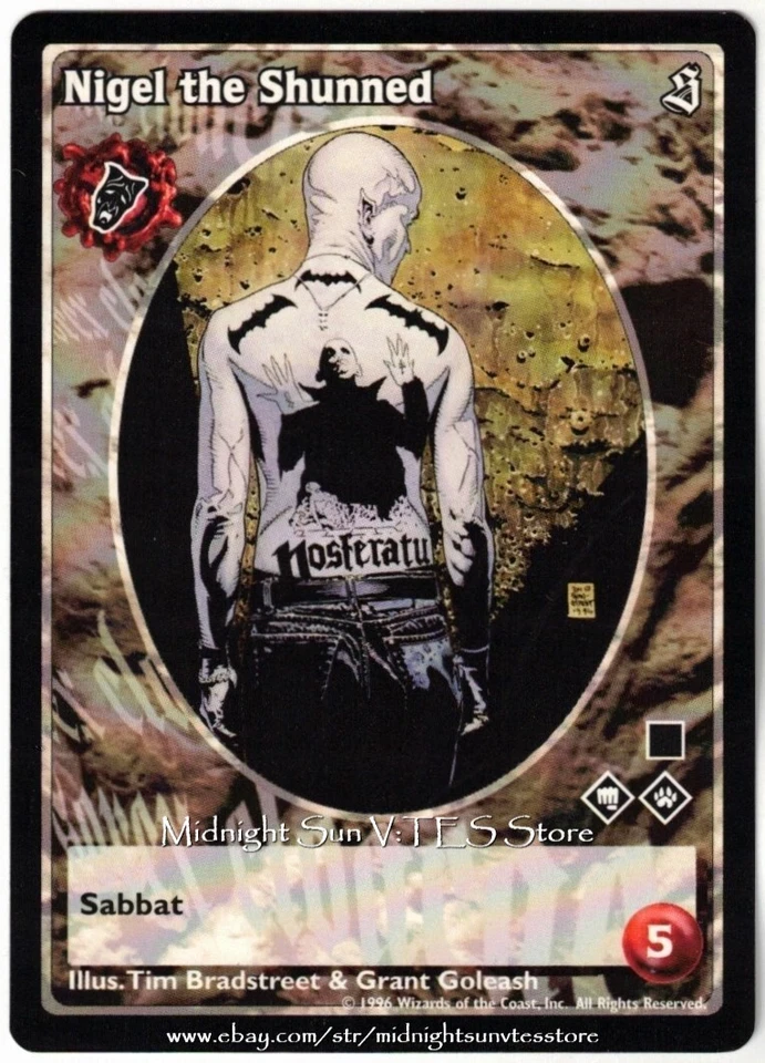Nigel the Shunned Nosferatu Antitribu The Sabbat V:TES VTES Vampire CCG - Image 1 of 1