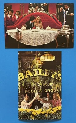 Fairmont Hotel Sazerac Bar Baileys Restaurant New Orleans Louisiana Postcard Lot - Image 1 of 2