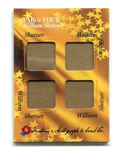 Autógrafos históricos de 2024 Fabric Four William Shatner 4 muestras reliquia STAR TREK - Imagen 1 de 2