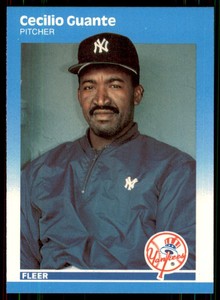 1987 Fleer Update Glossy Cecilio Guante New York Yankees #U-38