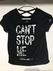 Champion Black Girls Cant Stop Me Tshirt Size 7/8VGUC!!! - Picture 1 of 4