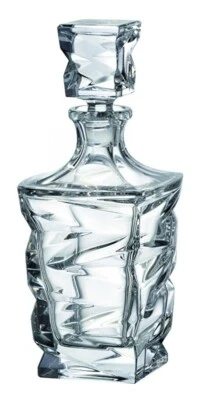 Láhev Zig Zag 0.75 c Bohemia 24% Lead Crystal Decanter w/ stopper Czech Republic - Image 1 of 4
