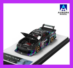 JAN 2025 Aurora Model Nissan Silvia S15 HKS + ENGINE 1/64 NO FIGURE - Picture 1 of 4