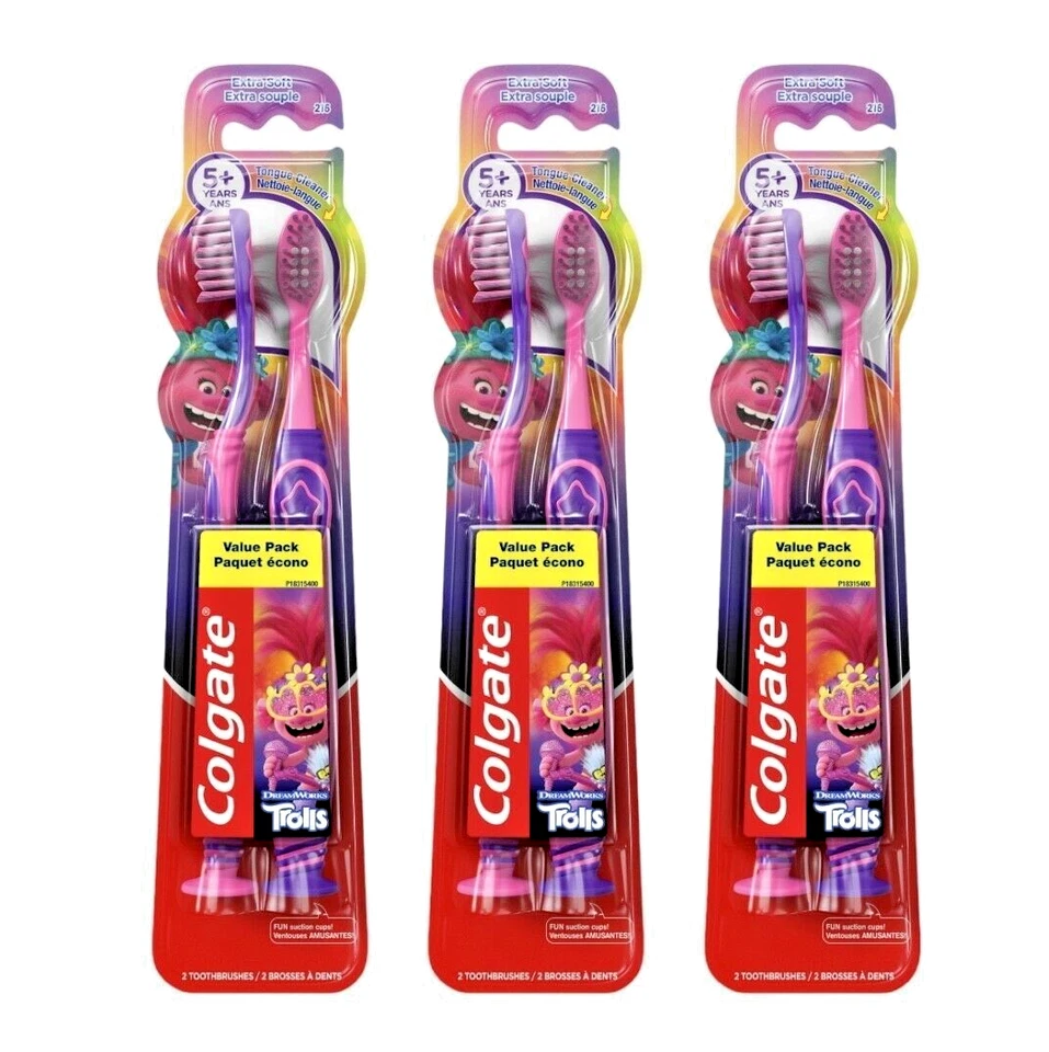 Colgate Kids Toothbrush Extra Soft Trolls 2 Count
