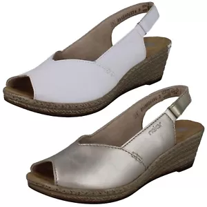 Damen Rieker Sandaletten '62462' Synthetik Keilabsatz - Bild 1 von 21