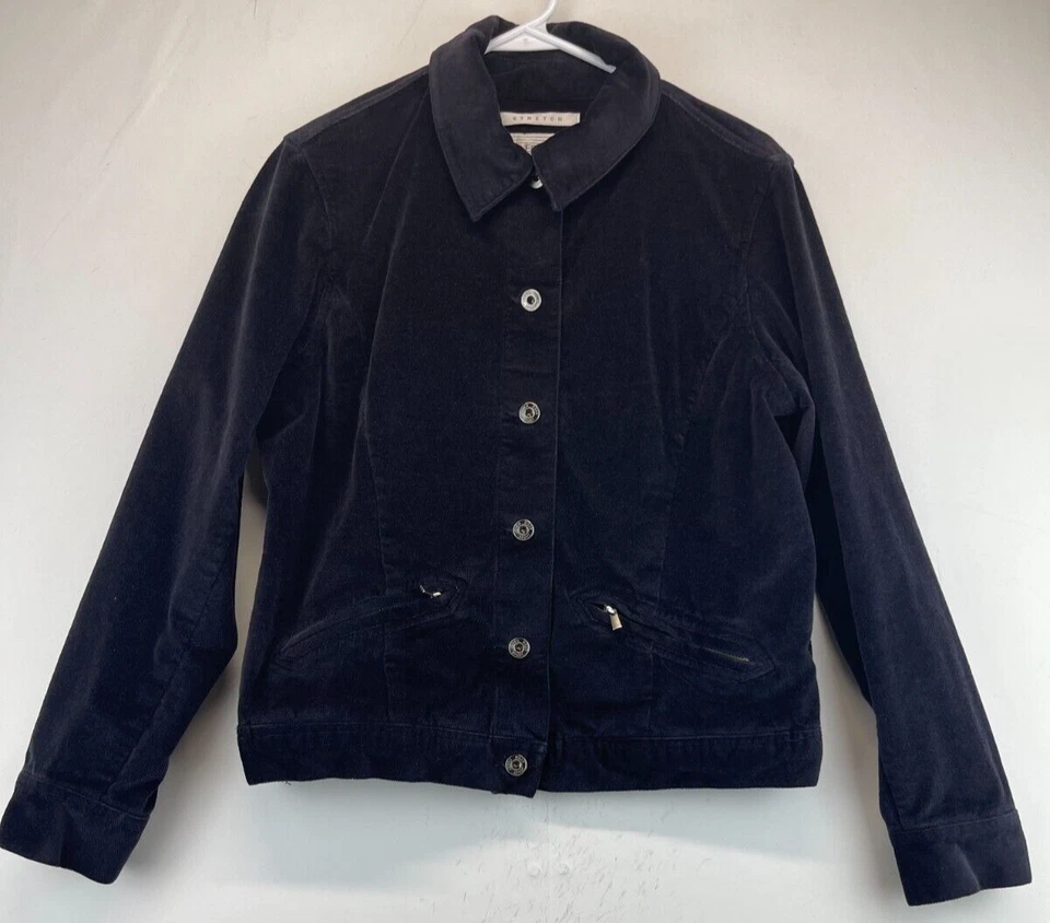 Jones Wear Sport Jacket - Womens Size 10 - Dark Blue - Stretch (1597) - Image 1 of 4