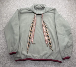 KAPITAL Capital Fleece Cook Neck Sweatshirt Size Large Japan Beige Turtle Neck - Picture 1 of 14