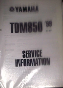 YAMAHA TDM850SERVICE INFORMATJON MANUAL 1999 (PICTURE OF CONTENTS ).. - Picture 1 of 2
