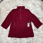 Liv By Habitat Womens Pullover Blouse Style 37730 Cabernet