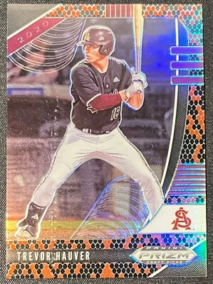 2020 PRIZM DRAFT PICKS TREVOR HAUVER SNAKESKIN PRIZM #16/25 - Image 1 of 2