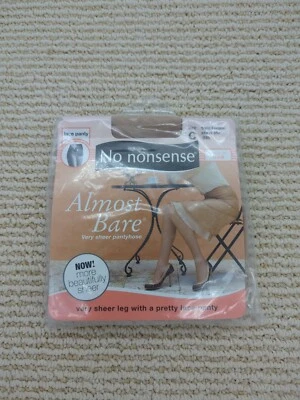No Nonsense Almost Bare Bare Bisque Size C Pantyhose New In Pkg - Image 1 of 4