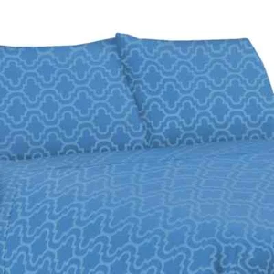 Juego de 2 fundas de almohada 100 % algodón franela tradicional enrejado - Imagen 1 de 13