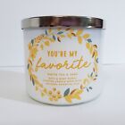 Bath & Body Works White Tea And Sage 3 Wick Scented Candle You're My Favorite