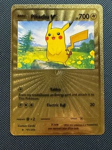 Pokemon Pikachu Feldblumen GOLD DISPLAY Karte NEUWERTIG. - Bild 1 von 2